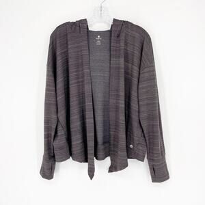 Apana Open Front Hooded Cardigan Size Large